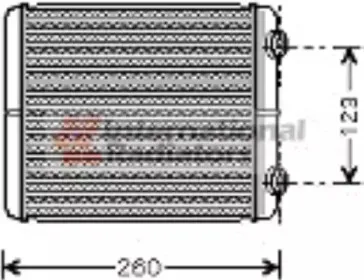 43006344 VAN WEZEL Теплообменник, отопление салона