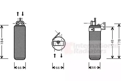 4300D019 VAN WEZEL Осушитель, кондиционер