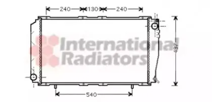 51002043 VAN WEZEL Радиатор, охлаждение двигател