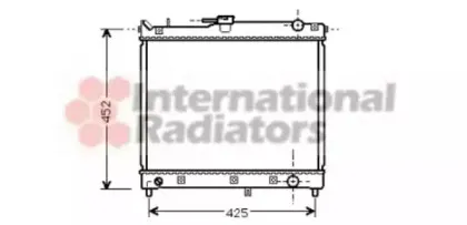 52002055 VAN WEZEL Радиатор, охлаждение двигател