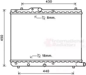 52002122 VAN WEZEL Радиатор, охлаждение двигателя