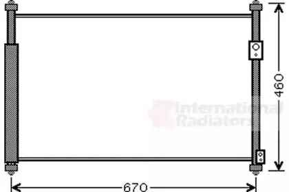 52005108 VAN WEZEL Конденсатор, кондиционер