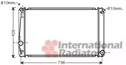 53002419 VAN WEZEL Радиатор, охлаждение двигателя