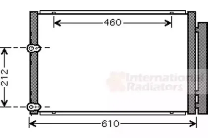 53005429 VAN WEZEL Конденсатор, кондиционер