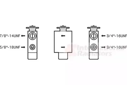 58001101 VAN WEZEL Расширительный клапан, кондиционер