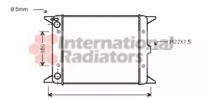 58002013 VAN WEZEL Радиатор, охлаждение двигател
