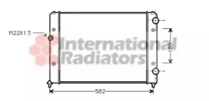 58002119 VAN WEZEL Радиатор, охлаждение двигател