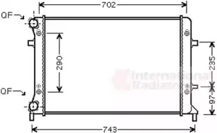 58002228 VAN WEZEL Радиатор, охлаждение двигател