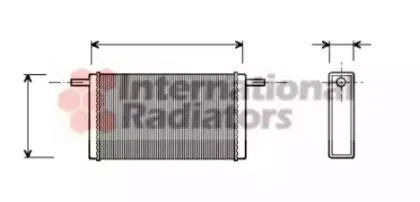 58006068 VAN WEZEL Теплообменник, отопление салона