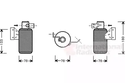 5800D166 VAN WEZEL Осушитель, кондиционер