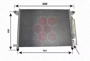 81005061 VAN WEZEL Конденсатор, кондиционер