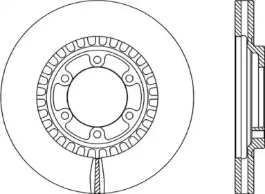 BDR2085.20 OPEN PARTS Тормозной диск
