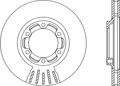 BDR2122.20 OPEN PARTS Тормозной диск