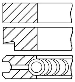 08-786600-00 GOETZE ENGINE Комплект поршневых колец
