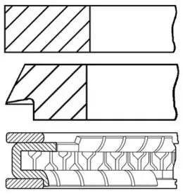 08-307700-00 GOETZE ENGINE Комплект поршневых колец