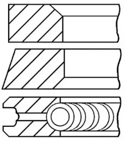 08-101500-00 GOETZE ENGINE Комплект поршневых колец