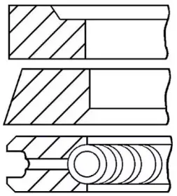 08-421000-00 GOETZE ENGINE Комплект поршневых колец