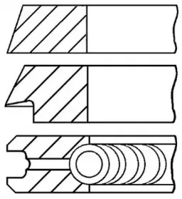 08-109400-10 GOETZE ENGINE Комплект поршневых колец