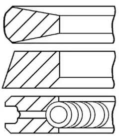 08-704500-00 GOETZE ENGINE Комплект поршневых колец