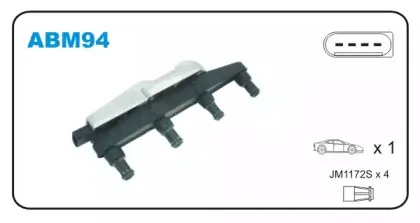 ABM94 JANMOR Катушка зажигания