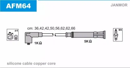 AFM64 JANMOR Комплект проводов зажигания