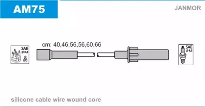 AM75 JANMOR Комплект проводов зажигания