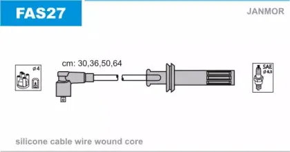 FAS27 JANMOR Комплект проводов зажигания