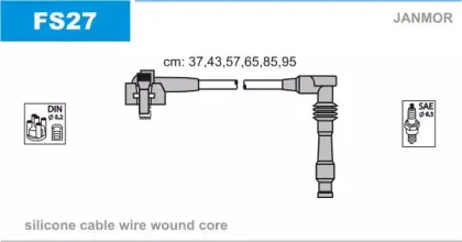 FS27 JANMOR Комплект проводов зажигания