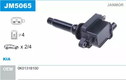 JM5065 JANMOR Катушка зажигания