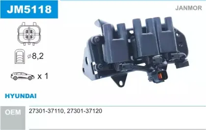 JM5118 JANMOR Катушка зажигания