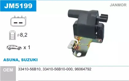 JM5199 JANMOR Катушка зажигания
