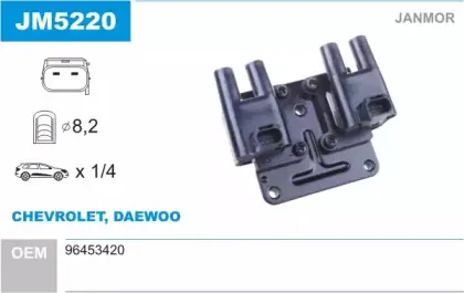 JM5220 JANMOR Катушка зажигания