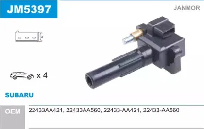 JM5397 JANMOR Катушка зажигания