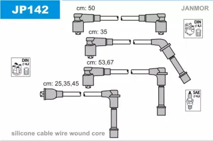 JP142 JANMOR Комплект проводов зажигания