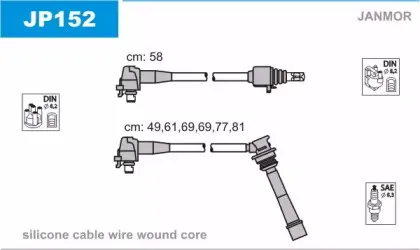 JP152 JANMOR Комплект проводов зажигания