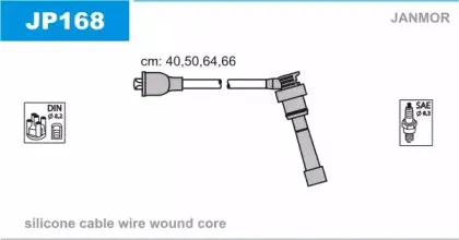 JP168 JANMOR Комплект проводов зажигания