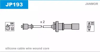 JP193 JANMOR Комплект проводов зажигания