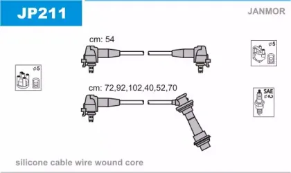 JP211 JANMOR Комплект проводов зажигания