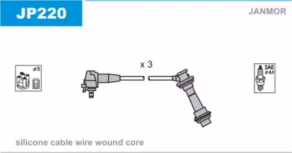JP220 JANMOR Комплект проводов зажигания