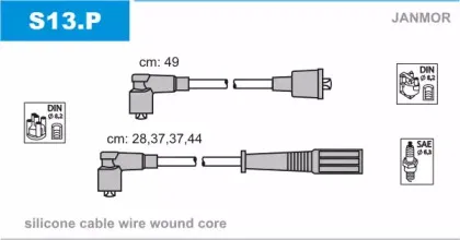 S13.P JANMOR Комплект проводов зажигания