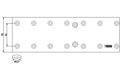 1503003 TEXTAR Комплект тормозных башмаков, барабанные тормоза