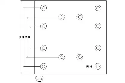 1911603 TEXTAR Комплект тормозных башмаков, барабанные тормоза