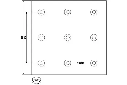 1923505 TEXTAR Комплект тормозных башмаков, барабанные тормоза