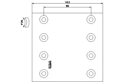 1957306 TEXTAR Комплект тормозных башмаков, барабанные тормоза