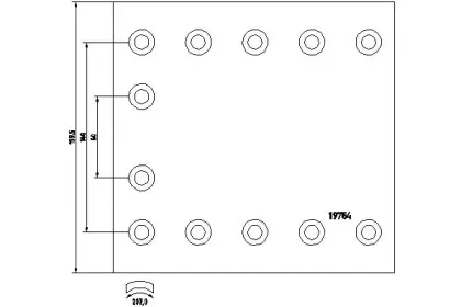 1975402 TEXTAR Комплект тормозных башмаков, барабанные тормоза