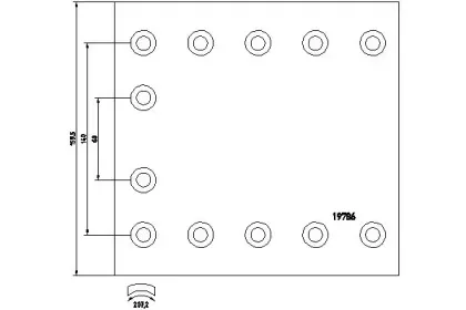1978610 TEXTAR Комплект тормозных башмаков, барабанные тормоза