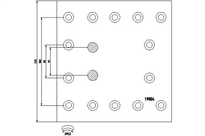1982404 TEXTAR Комплект тормозных башмаков, барабанные тормоза