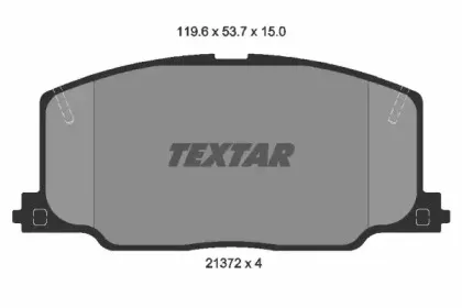 2137201 TEXTAR Комплект тормозных колодок, дисковый тормоз