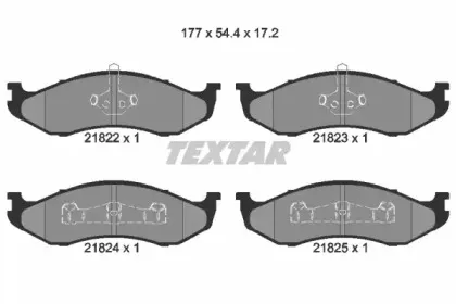 2182202 TEXTAR Комплект тормозных колодок, дисковый тормоз