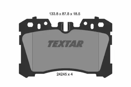 2424501 TEXTAR Комплект тормозных колодок, дисковый тормоз